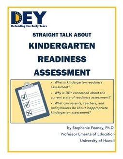 Kindergarten Readiness Assessment, DEY Report