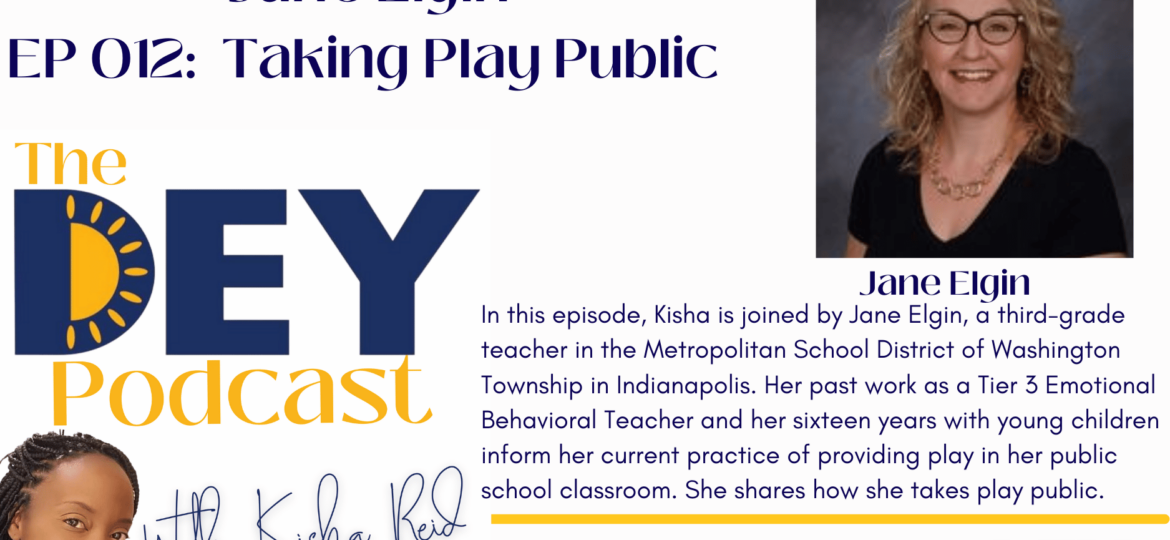 Episode 12 of the DEY Podcast with Kisha Reid promotional flyer