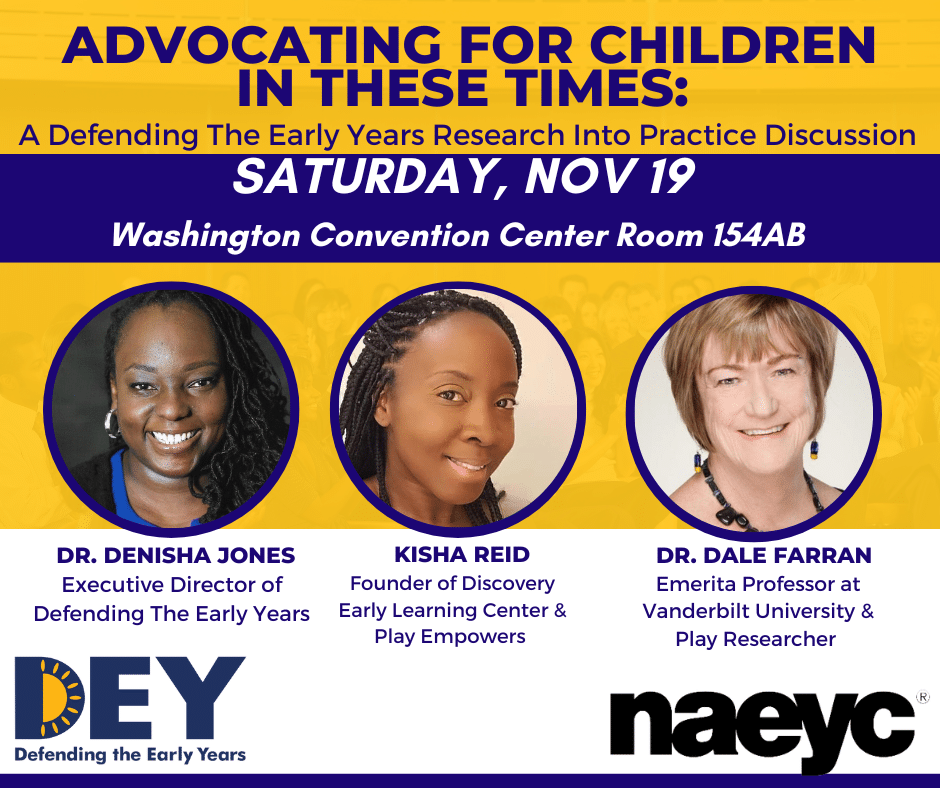 In Defense of Early Childhood Education and Care:  DEY Launches First National Advocacy Campaign
