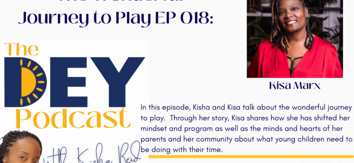 Episode 18 of the DEY Podcast with Kisha Reid promotional flyer
