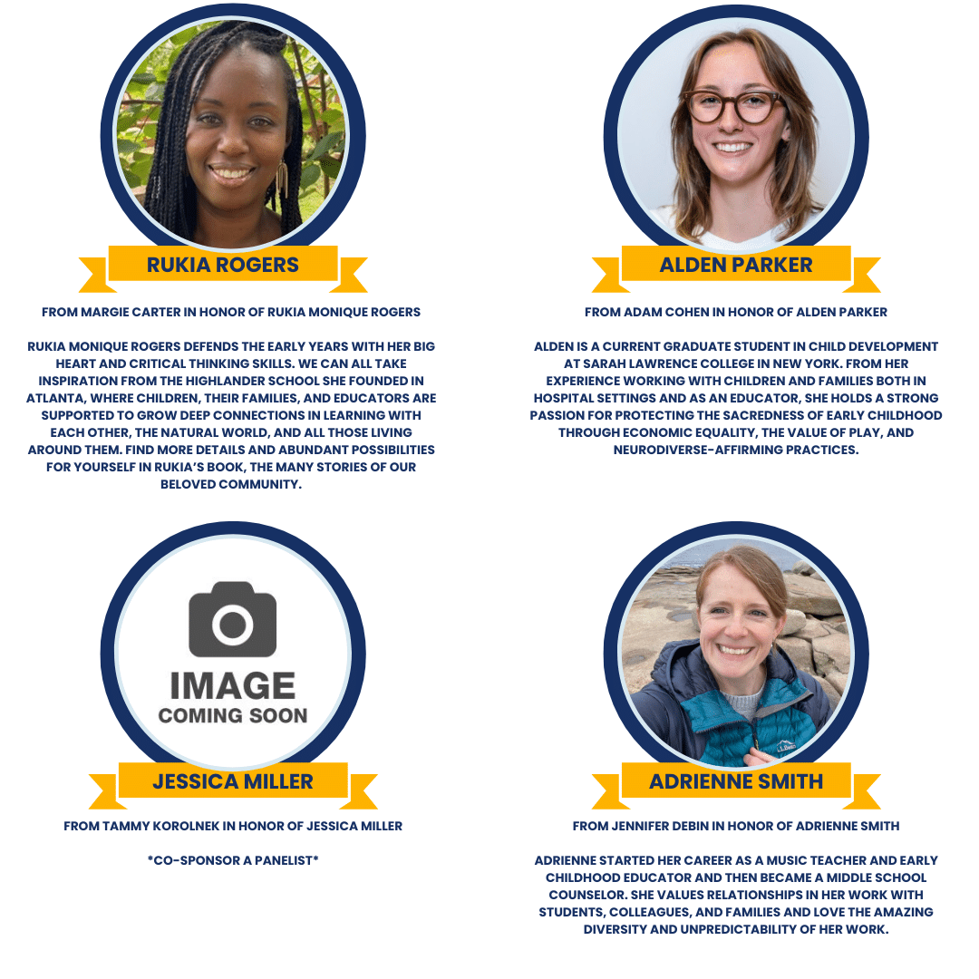 Four profiles are displayed with images and descriptions for Rukia Rogers, Alden Parker, and Adrienne Smith. An image for Jessica Miller is labeled "Image Coming Soon.