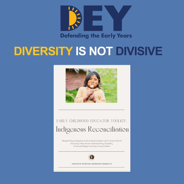 A Defending the Early Years poster features the text 
