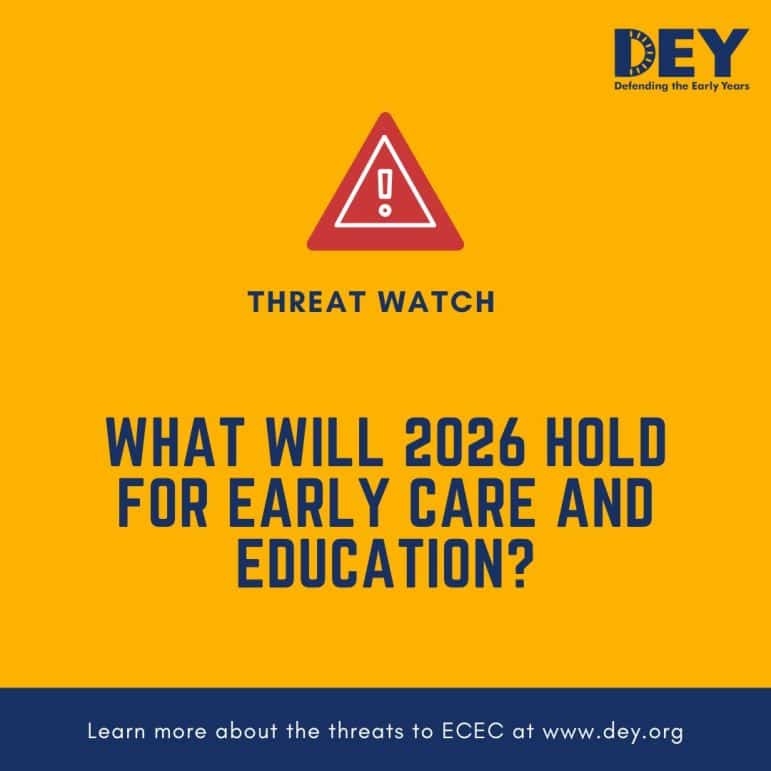 A warning symbol above text asking, 
